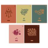 Тетрадь 48л., А5, клетка BG "Секрет", "софт тач" ламинация, с форзацем, 70г/м2