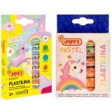 Пластилин растительный JOVI, 6 цветов пастель, 15г, картон, европодвес