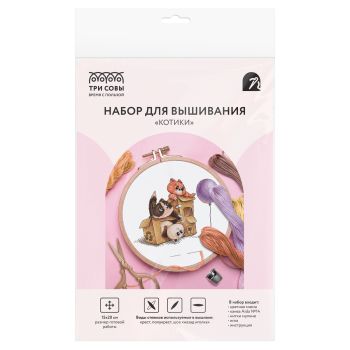Набор для вышивания крестиком ТРИ СОВЫ 
