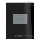 Тетрадь 24л., линия BG "Классический цвет", пластиковая обложка, черный