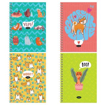 Записная книжка А6 96л., на гребне BG 