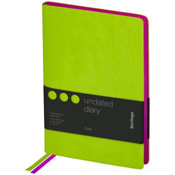 Ежедневник недатированный, А5, 136л., кожзам, Berlingo 