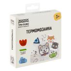 Термомозаика ТРИ СОВЫ "Животные", набор инструментов и аксессуаров, трафареты, картонная коробка