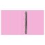 Папка на 4 кольцах СТАММ А4, 40мм, 500мкм, пластик, пастель, розовая