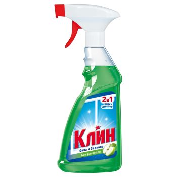 Средство для мытья стекол и зеркал Клин 2 в 1 