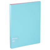 Папка на 4 кольцах Berlingo "Haze" А4, 24мм, 600мкм, D-кольца, с внутр. карманом, голубая, софт-тач