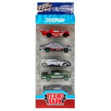 Набор игрушечных машин Технопарк "Гоночные машины. Road racing", 5шт., металл., 7,5см