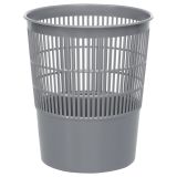 Корзина для бумаг СТАММ, 14л, сетчатая, серая