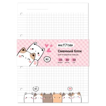 Сменный блок 80л., А5, MESHU 