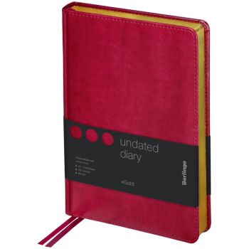 Ежедневник недатированный, А5, 160л., кожзам, Berlingo 