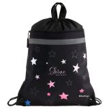 Мешок для обуви 1 отделение Berlingo "Shine", 360*460мм, вентиляционная сеточка , светоотражающая лента, карман на молнии