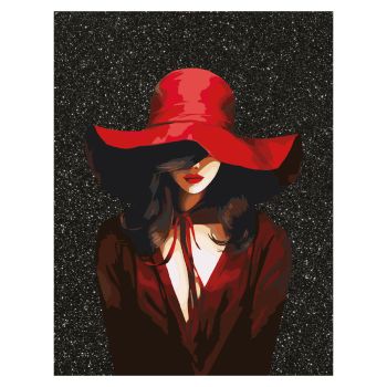 Картина по номерам на холсте с глиттером ТРИ СОВЫ 