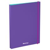 Папка на 4 кольцах Berlingo "Raze" А4, 24мм, 600мкм, D-кольца, с внутр. карманом, фиолетовая, софт-тач