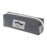 Пенал, 200*70*50 Först "Corduroy", серый вельвет, подкладка