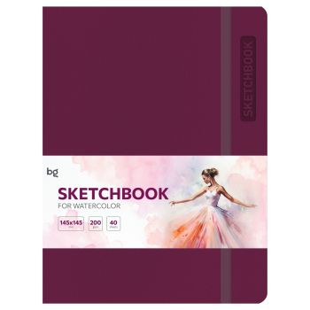 Скетчбук для акварели 40л., А5 BG 