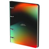 Тетрадь на кольцах А5, 80л. ЛАЙТ, кожзам, Greenwich Line "Фон", тон. блок