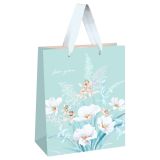 Пакет подарочный 11*14*6,5см MESHU "Bouquets", матовая ламинация