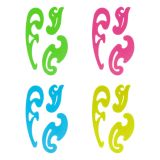 Набор лекал СТАММ, 3шт. (25см, 17см, 12см), пластиковый, прозрачный, неоновые цвета, ассорти, европодвес