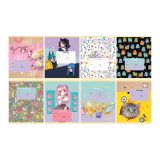 Тетрадь 12л., клетка BG "Микс-8. Девочки"