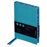 УЦЕНКА- Ежедневник недатированный, В6, 160л., кожзам, Berlingo "Spring", голубой, полноцветный срез