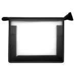 Папка для тетрадей 1 отделение А4 Först, прозрачная/черная, пластик, на молнии