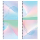 Тетрадь 96л., А5, клетка на гребне BG "Облака нежности", "софт-тач" ламинация