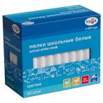 Мелки школьные Гамма, белые, 50шт., мягкие, круглые, картонная коробка