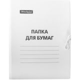 Папка для бумаг с завязками OfficeSpace, картон немелованный, 220г/м2, белый, до 200л.