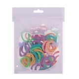 Резинки для волос MESHU, пастельные ассорти, 40шт., диаметр 2,5см, европодвес
