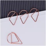 Скрепки фигурные 33мм, MESHU "Drops", 6шт., пакет с европодвесом