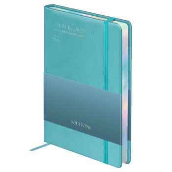 Ежедневник датированный 2026г., А5, 176л., твердый переплет, кожзам, Greenwich Line 