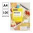Этикетки самоклеящиеся А4 100л. OfficeSpace, белые, 40 фр. (48,5*25,4), 70г/м2