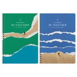 Тетрадь 120л., А4, клетка на гребне GreenwichLine "Быть вместе", матовая ламинация, выборочный лак, 70г/м2