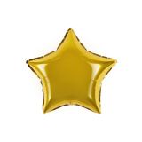 Воздушный шар, 45см, ПатиБум, "Звезда. Золото", фольгированный