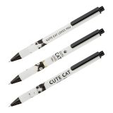 Ручка шариковая автоматическая MESHU "Cute cats" синяя, 0,5 мм