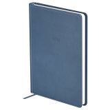 Ежедневник датированный 2026г., А5, 176л., твердый переплет, кожзам, BG "Winner. Gray", серо-голубой