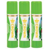 Клей-карандаш Crown "Expert", 22г, ПВП, 3шт., пакет ПВХ