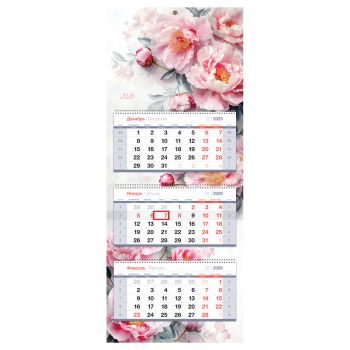 Календарь квартальный 3 бл. на 3 гр., 330*810 мм BG Premium 