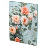 Тетрадь на кольцах А4, 120л., BG "Розы", картон, матовая ламинация
