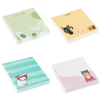 Блок для записей MESHU 8,5*8,5см, 100л., на склейке, в ассортименте