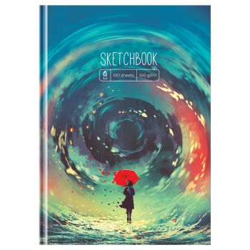 Скетчбук 100л., А5 BG 
