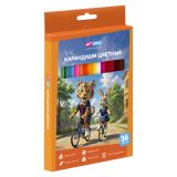 Карандаши цветные ArtSpace "School mood", 36цв., шестигранные, заточен., картон. упак., европодвес