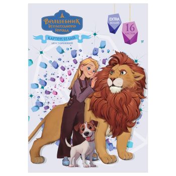 Картон белый А4, Мульти-Пульти, 16 л., немелованный, в папке, 