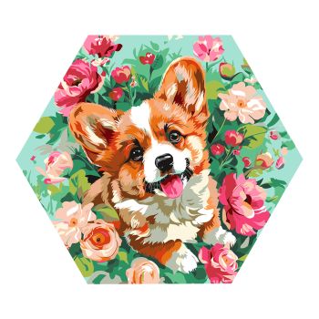 Картина по номерам на фигурном холсте ТРИ СОВЫ 