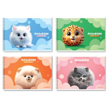 Альбом для рисования 24л., А4, на гребне BG 