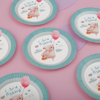 Тарелки бумажные MESHU 