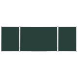 Доска магнитно-меловая OfficeSpace, трехсекционная, линия/клетка, 300*100/100*75*2, алюминиевая рамка