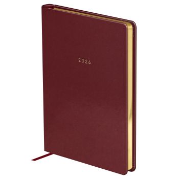 Ежедневник датированный 2026г., А5, 176л., твердый переплет, кожзам, BG 