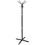 Вешалка напольная Титан "Классикс-С", 695*1845 мм, металл, черная, 5 крючков