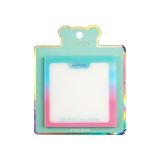 Самоклеящийся блок MESHU "Shine Bright", 76*76 мм, 50 л., прозрачный с дизайном, европодвес